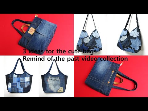 3 "Surprise" Ideas for DIY "Cute Bags"! / "Maple" Applique Shoulder / Patchwork Tote / Double Han...