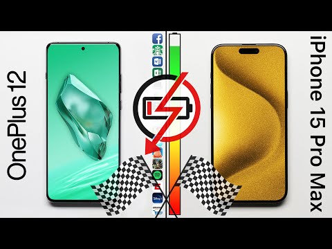 OnePlus 12 vs. iPhone 15 Pro Max Speed & Battery Test!