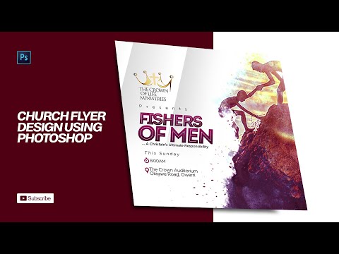 Church Flyer Design Using Photoshop CC20