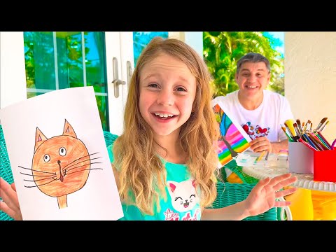 Nastya's kreative Reise zum Zeichnen und Malen – Videoserie für Kinder