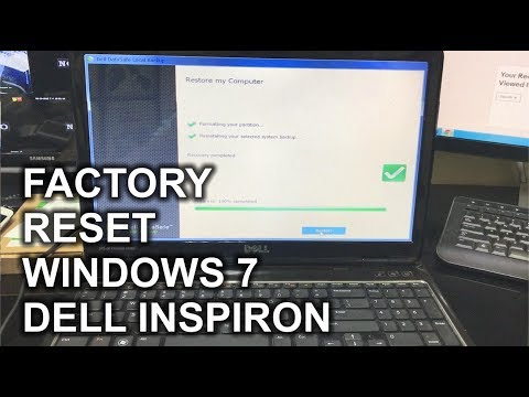 How to ║ Restore Reset a Dell Inspiron to Factory Settings ║ Windows 7
