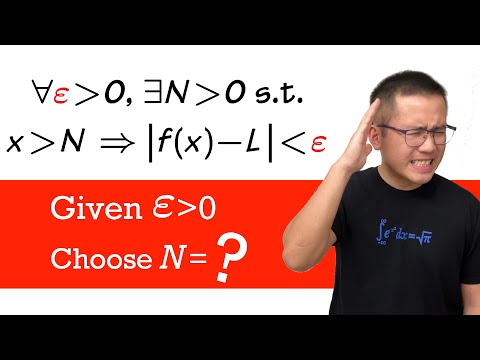 epsilon-N definition for a limit at infinity (introduction & how to write the proof)