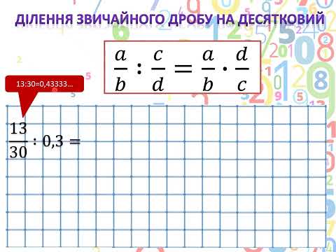 Division of common fractions, part 4, grade 6