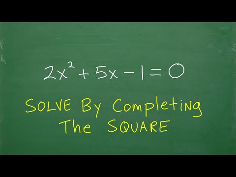 Impress your Math Teacher! Solve by Completing The Square