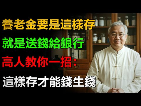 “養老金”存在這張銀行卡裏，等於送錢給銀行！高人指點，這樣存才能錢生錢、福生福！