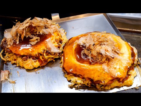 Okonomiyaki! Fried noodles! A Japanese restaurant with amazing teppanyaki skill