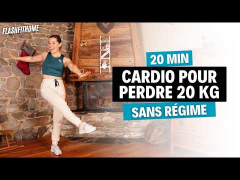 20 Min - CARDIO pour PERDRE 20 KILOS à la maison sans régime - Marine BIREN