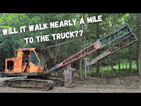 Rescuing an old Dragline Abandoned in the woods 20+ years.