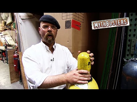 What Happens When A Compressed Air Tank Explodes? | MythBusters