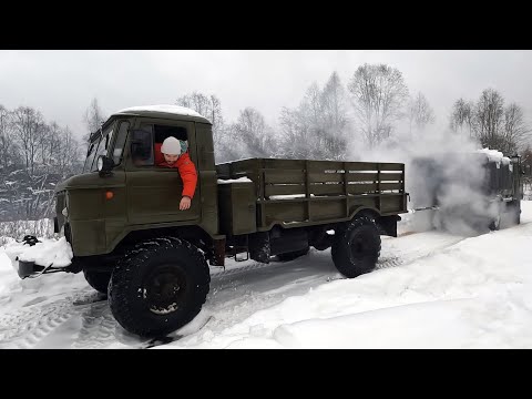 US V8 vs. USSR V8 in the GAZ-66! Preparing for the DT-75 evacuation.