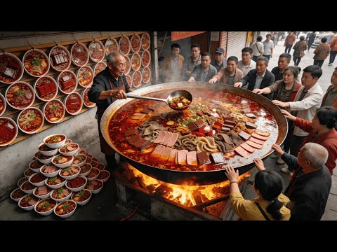 四川怪老头卖天价毛血旺，1份卖200块贵不贵？配方50万都不卖，牛气！#四川美食 #food