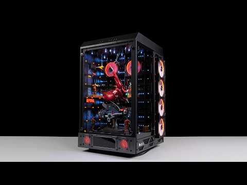 「BRO」4K Water Cooled PC Build Thermaltake Tower 900 SAZABI Head . 沙扎比格纳库主题#pcbuild #gundam