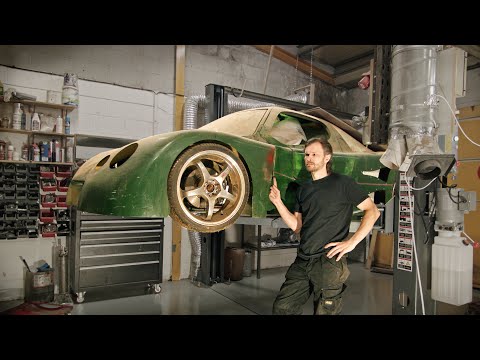 Painting the workshop floor and fitting a CAR LIFT