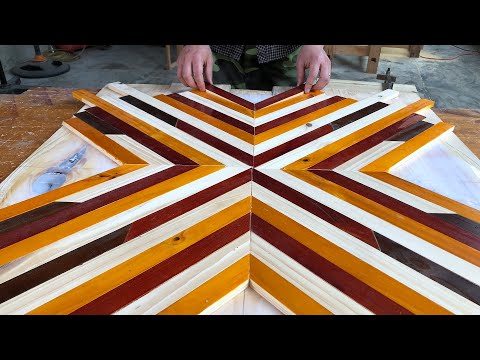 Beautiful Wooden Table Design - How To Make A Perfectly Round Table Top