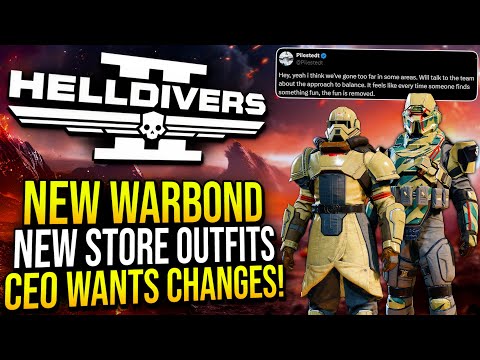 Helldivers 2 - New Warbond, 2 New Store Outfits, CEO Wants To Make Changes!