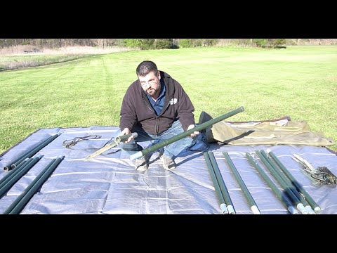 Military mast field antenna setup