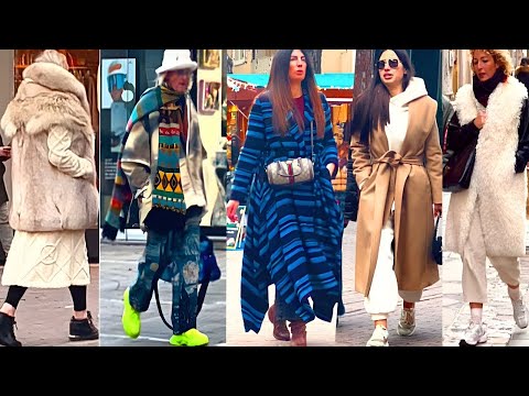 Street Style from Italy🇮🇹 WINTER  STREET FASHION DECEMBER 2024/WINTER TRENDS & WINDOW SHOPPING
