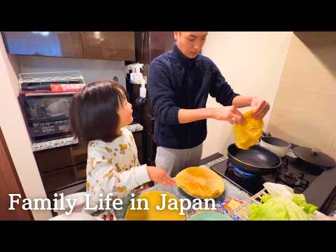【🇯🇵7PM-9AM: Daily life in Japan】Dad's Homemade Breakfast | Cozy Morning in Tokyo