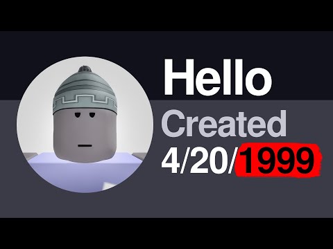 THE FIRST ROBLOX ACCOUNT