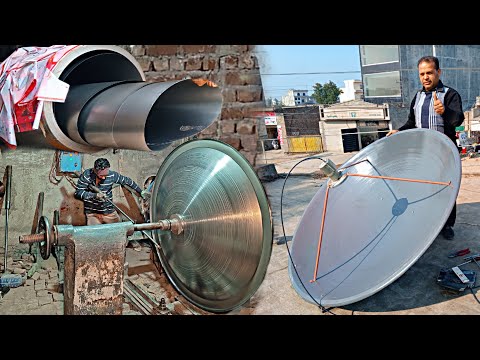 Incredible Manufacturing Of Quality Satellite Signal Dish | Crafting From Metal Sheet In Factory