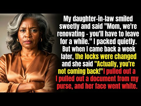 My daughter-in-law: "We're renovating, you must leave!"— she didn't know whose name was on the deed…