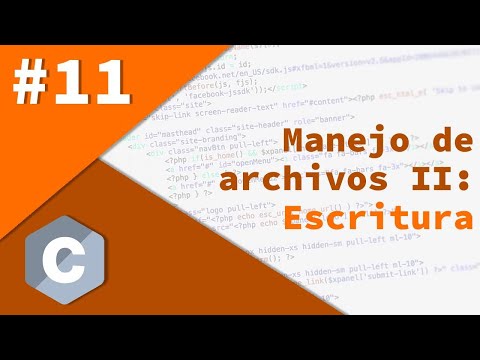 11- Programación avanzada en C - Manejo de archivos II: Escritura