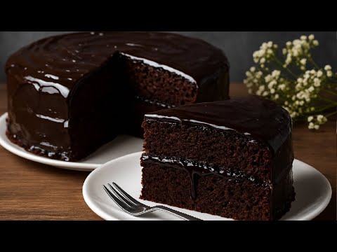 Decadent Chocolate Cake Slice _ Simple Recipe with Amazing Taste