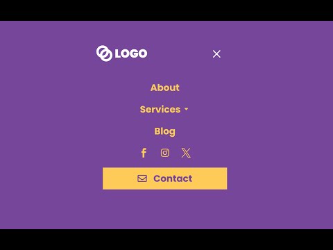 Collapsible Vertical DiviMenu with Horizontal Icons Inline