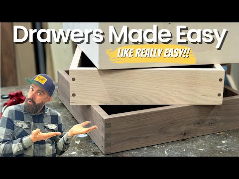 Cabinet Drawers Made Easy || Build Furniture The Easy Way