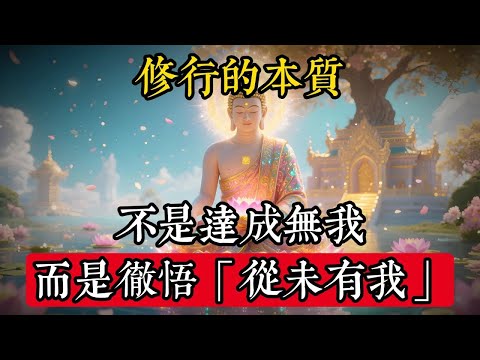 修行的本質：不是達成無我，而是徹悟“從未有我”#佛學 #禪宗