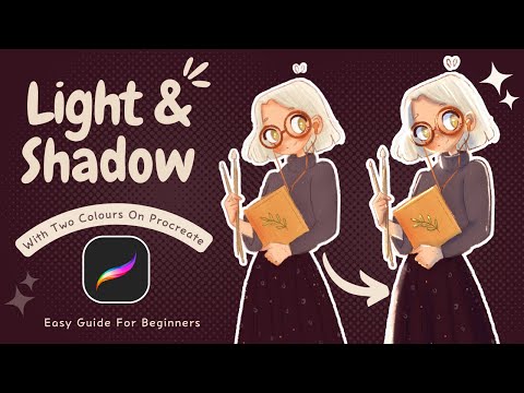 Easy Lighting and Shading tutorial in Procreate for beginners ✨|| 2 Color Method