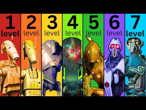 The 7 Levels of Battle Droids, Explained in Detail