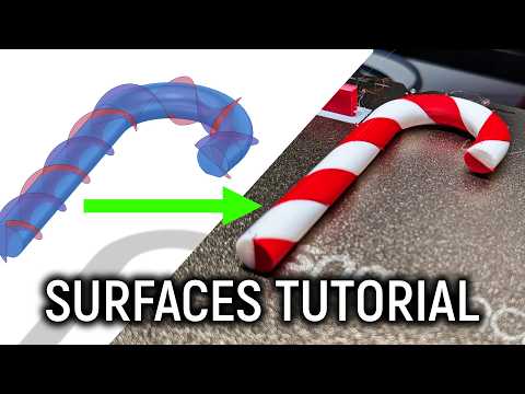How to use SURFACE modelling to create incredible 3D printed objects! Advanced Fusion CAD Tutorial
