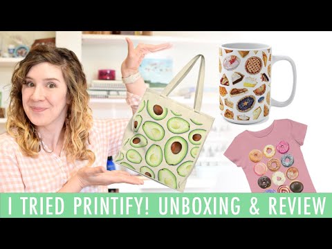 Trying Print on Demand | Printify Unboxing and Review