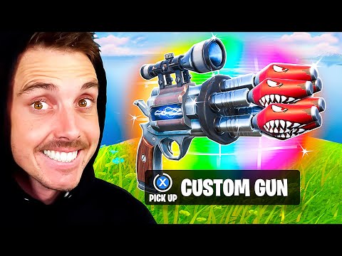I Created Lazarbeam Custom Weapons in Fortnite!