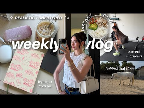 (realistic unfiltered) week in my life🍵 | trying brow lamination, reality of WFH, hobbies, workouts!