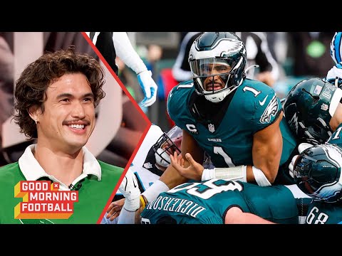 Charles Melton Talks Potential 'Tush Push' Ban and His Eagles Fandom