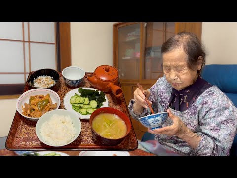 🇯🇵Dinner with My Japanese Grandma (94) | A Slow Evening in the Countryside