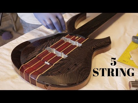 Making a 5 String Padouk-Wenge-Oak Bass