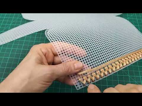 Stitch Library How to make a beautiful stitch on plastic as a canvas