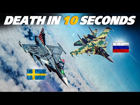 Jas-39 GRIPEN Vs Su-30SM Flanker-H DOGFIGHT | Digital Combat Simulator | DCS |