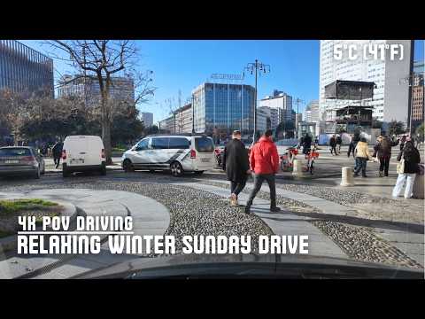 RELAXING Winter Sunday Drive: Milan, Italy December 2025 in 4K