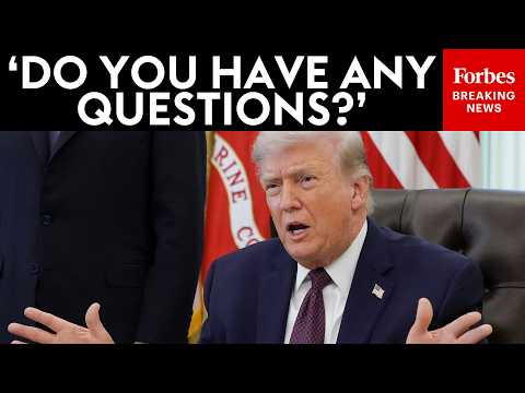 BREAKING NEWS: Trump Takes Questions From Reporters About Iran War In The Oval Office