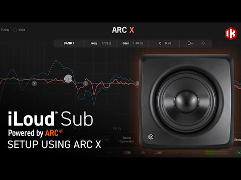 iLoud Sub Setup Using ARC X - See the before-and-after results of integrating IK's studio subwoofer