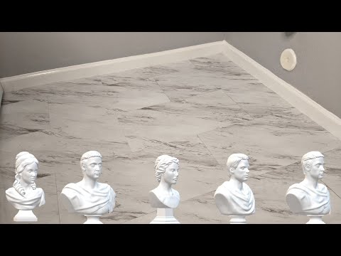 How to Install  MARBLE LOOK Peel-and-Stick Vinyl Tile Flooring over existing vinyl floor