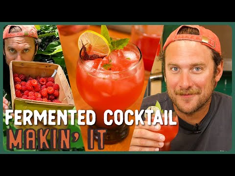 Fermented Wineberry Cocktail | Makin' It! | Brad Leone