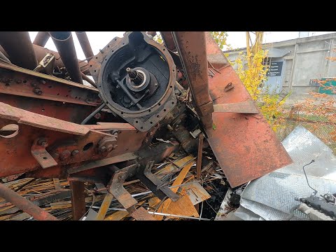 The tractor was taken to the scrapyard. Horrible..