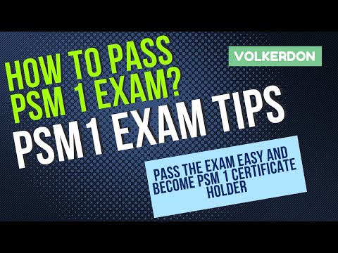 PSM 1 exam tips / How to pass PSM 1 exam and get 100%
