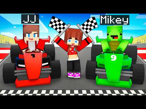 JJ and Mikey RACE Battle - Maizen Minecraft Animation