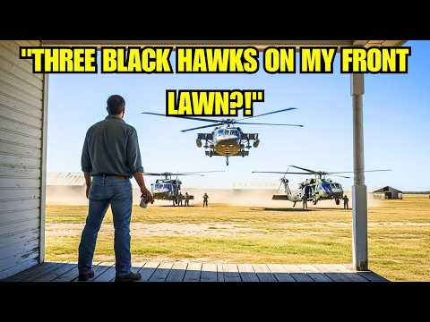 A man Bought a Bankrupted Ranch — The Next Morning, Military Helicopters Landed on His Front Lawn.
